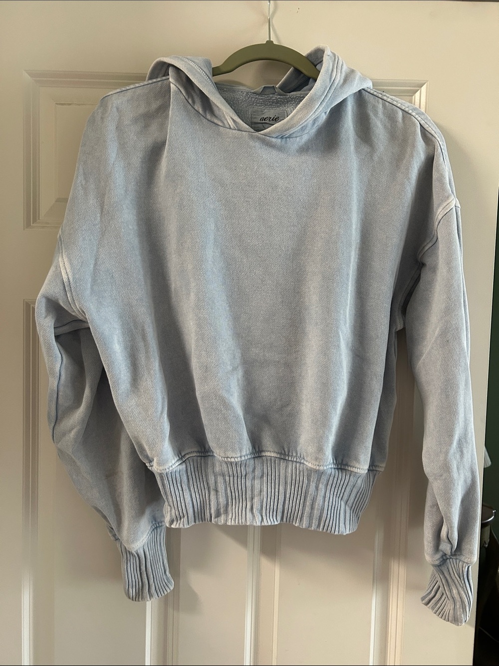 aerie Light Blue Pullover Hoodie XS